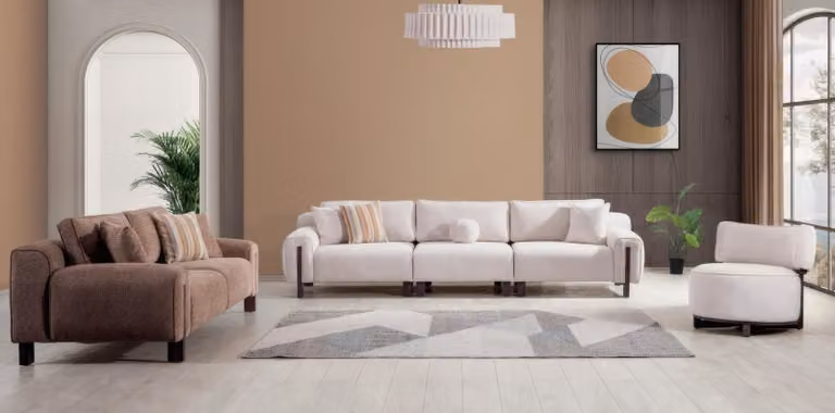 Sofagarnitur Set 3+3+1 – Für ein elegantes und komfortables Wohnzimmer.
