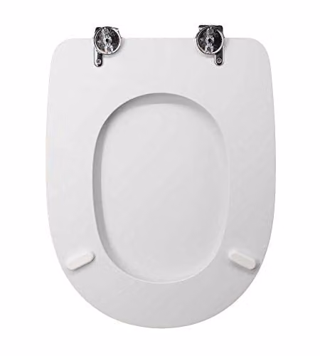 Seba Italia Sedile WC Quadrarco Bianco Lucido 36 cm in MDF Laccato