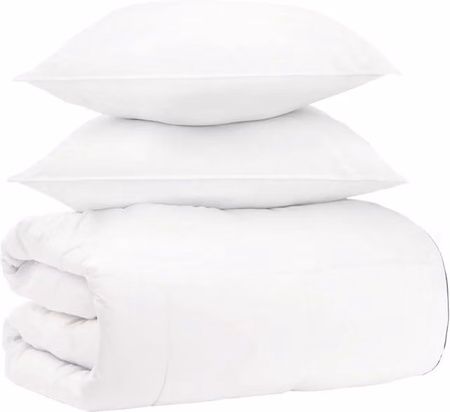 Set di Piumoni 3 pz Bianco Bambù 3432456