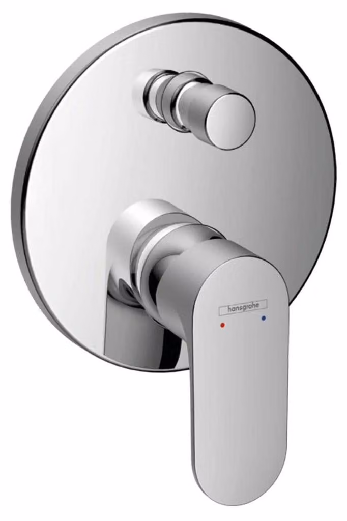 Miscelatore da bagno da incasso, modello Rebris S, 2 funzioni, finitura cromata