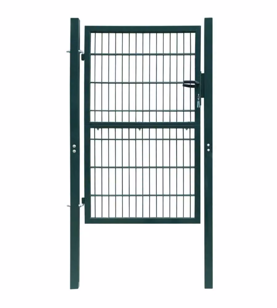 Cancello per Recinzione in Acciaio 106x248 cm Verde