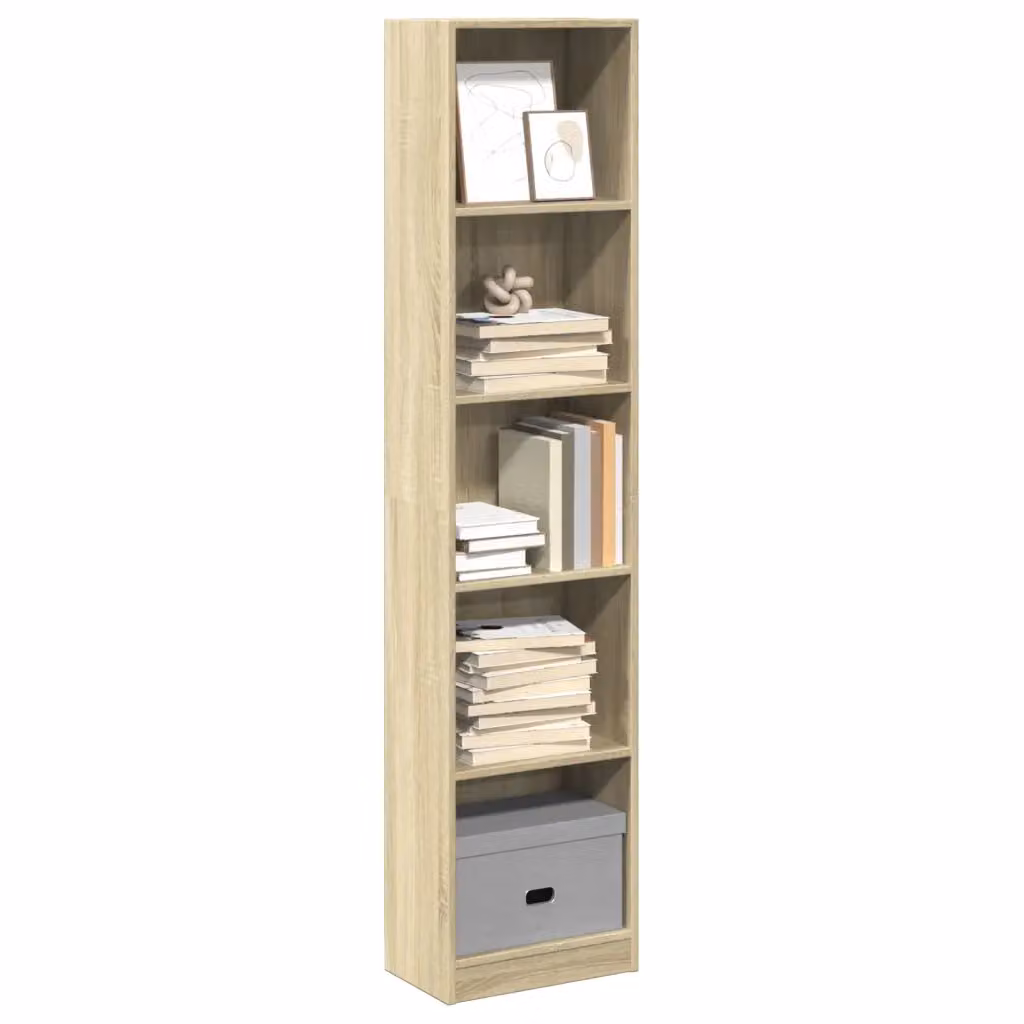 Libreria moderna vidaXL in legno marrone, L 40 cm x P 24 cm x H 176 cm