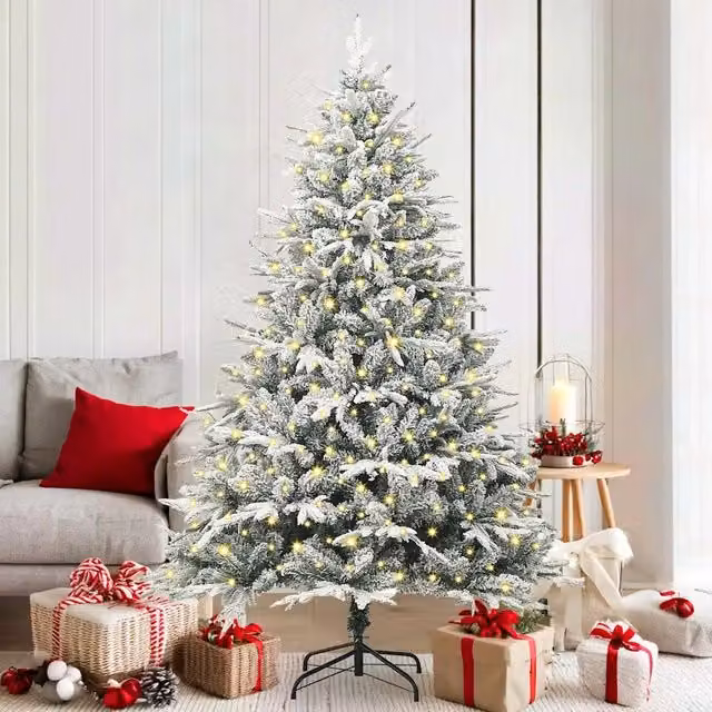Albero di Natale artificiale preilluminato con LED warm white verde vidaXL Altezza: 180 cm