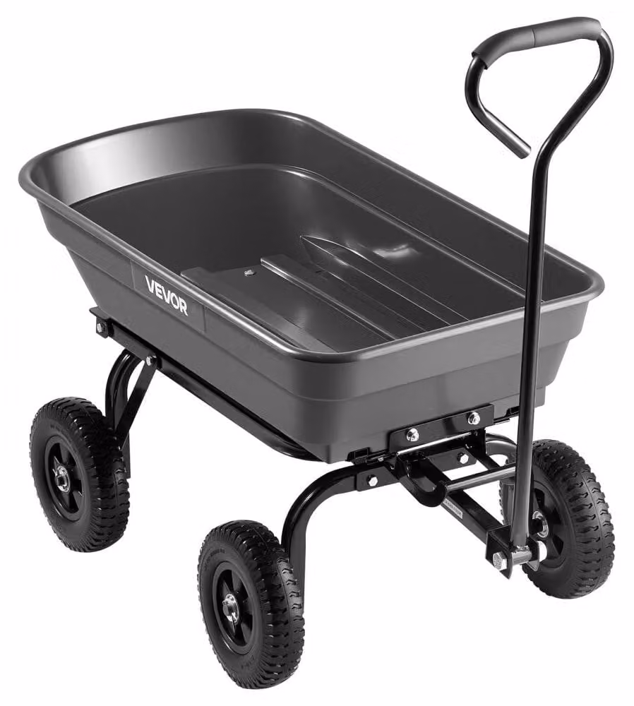 Carrello da giardino Kantelkar - Capacità di carico: 181 kg - Ruote inPoliuretanoda 8 pollici - Materiali: plastica e acciaio