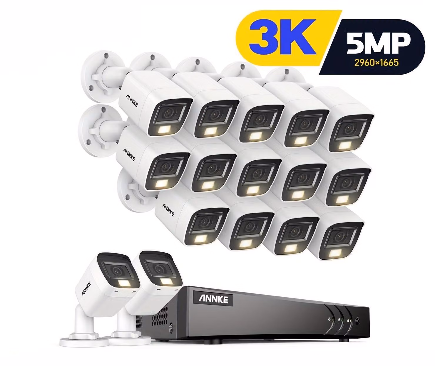 Kit di telecamere di sicurezza - Sistema di videosorveglianza - Sistema di sicurezza - Sorveglianza - Videosorveglianza
