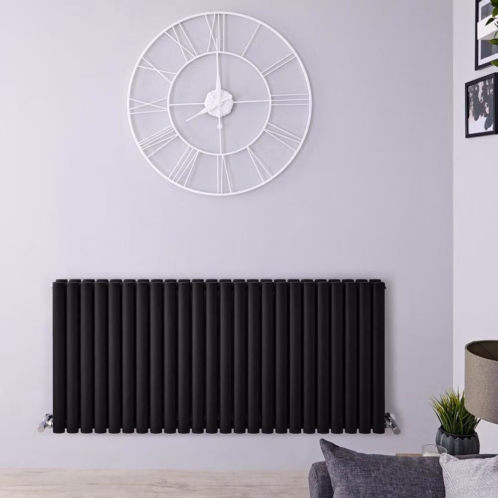 Radiatore Orizzontale Nero Opaco - 1764W - 635 x 1416mm - Revive