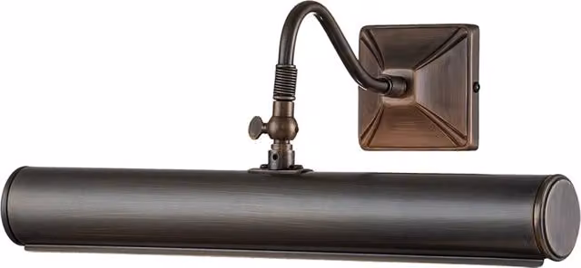 Applique Classica Picture Light Elstead Lighting in Ottone Bronzo con 2 Luci E14