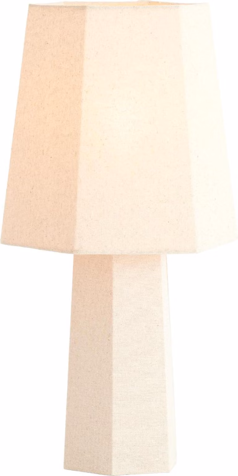 Lampada da tavolo - naturale - MUSABO - tessile - Ø 25cm - E27 - 1892982 - Light & Living