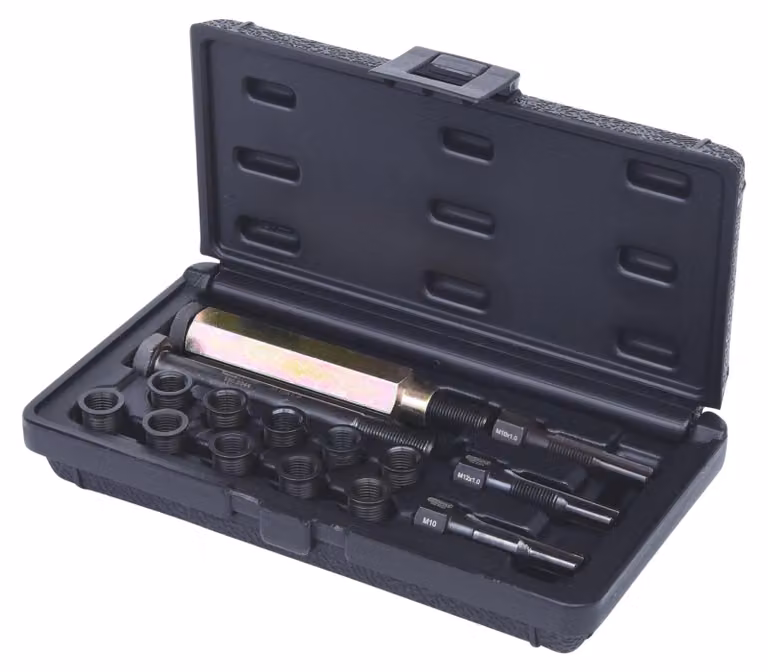KS TOOLS Kit di riparazione per candelette M10x1, 15 pezzi - 150.5040
