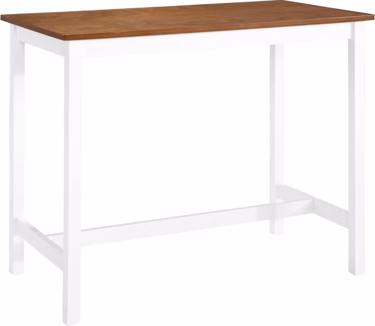 The Living Store Tavolo bar in legno massiccio 108 x 60 x 91 cm