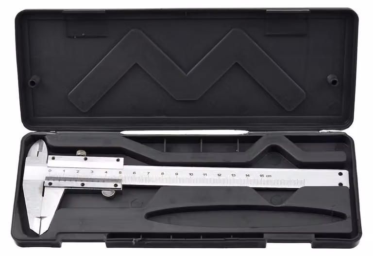 Calibro a corsoio, campo di misura 150 mm, strumento micrometrico di misurazione della profondita ad alta precisione, per uso professionale e fai da te