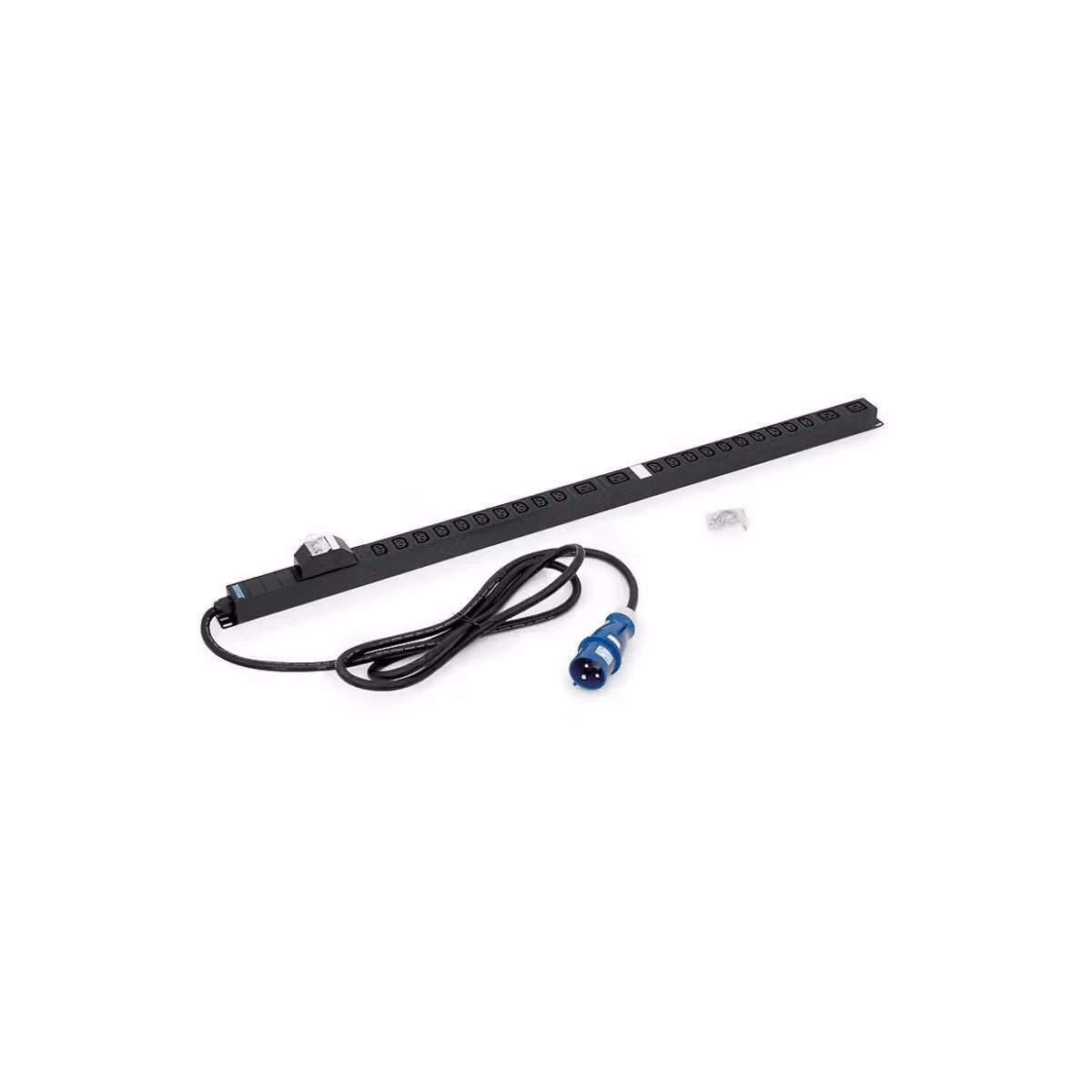 Multipresa verticale IEC 13 con interruttore di protezione, 32 A, 3 m