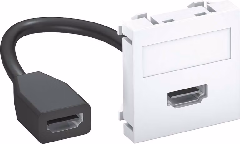 OBO Supporto multimediale HDMI m MTG-HD F RW1 cavo, presa-presa 45x45mm rws 6104826