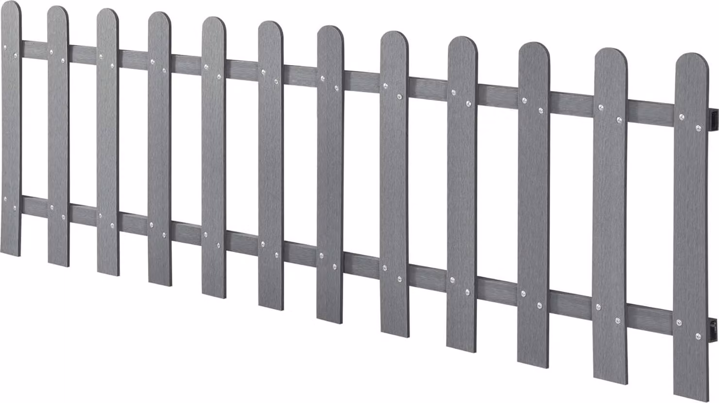 Recinzione da giardino HKC Benjamin - Recinzione da giardino anteriore - 60x200 cm - Grigio - HKC - Impermeabile