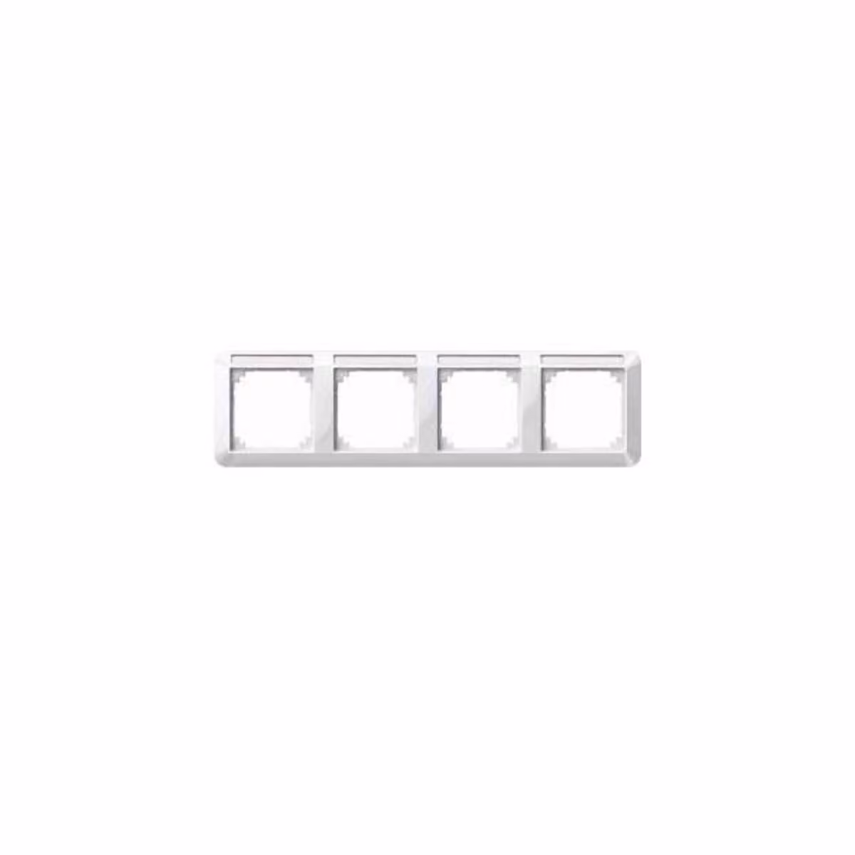 Cornice da 1 m, 4 fogli con supporto per scritte, montaggio orizzontale, bianco polare lucido