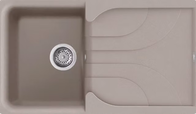 Lavello EGO 400 86X50 1 vasca + gocciolatoio TORTORA 43
