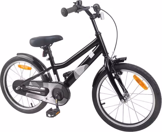 Bicicletta per bambini da 18 pollici Design In, colore nero