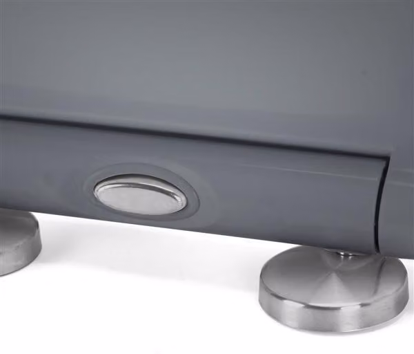 Copertura per WC Spirella, in Duroplast, colore grigio, sistema di fissaggio Easy Fix