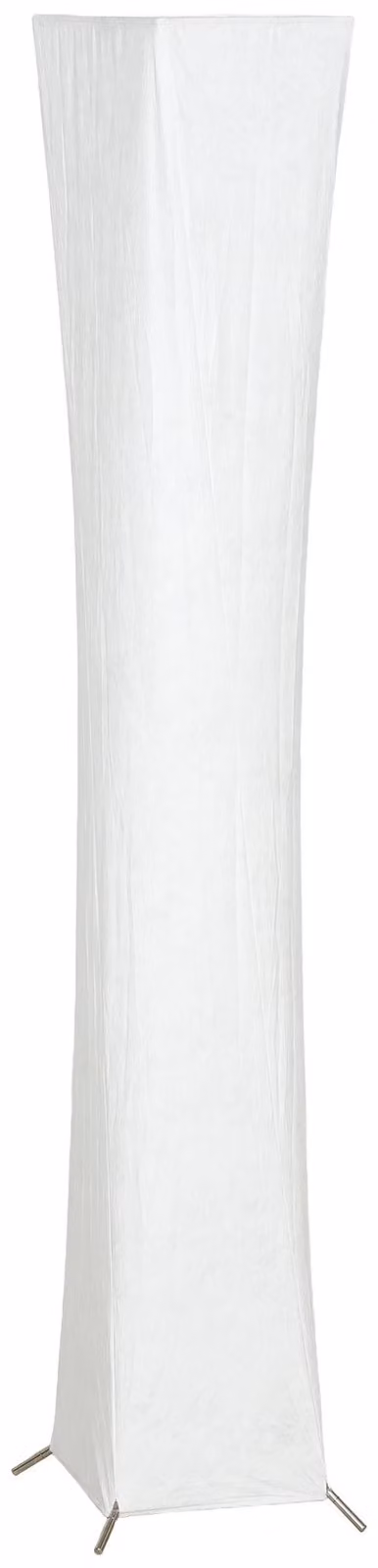 Lampada da terra moderna con paralume in carta, 3 posizioni di regolazione | Colore: Bianco | Dimensioni: 25x25x129 cm