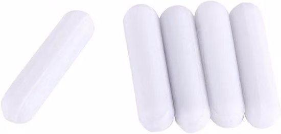 Barra agitatrice magnetica, tipo C, bianca, 5 pezzi, per laboratorio, resistente alle pulci e alla corrosione, per alte temperature, 30 mm