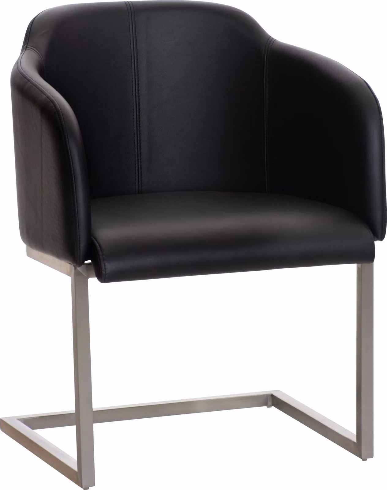 Sedia per visitatori Magnus nera