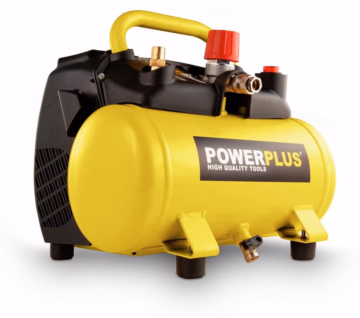 Compressore d'aria compressa Powerplus 1100 Watt 1,5 HP Serbatoio da 6 litri - 8 bar - Serbatoio da 6 litri