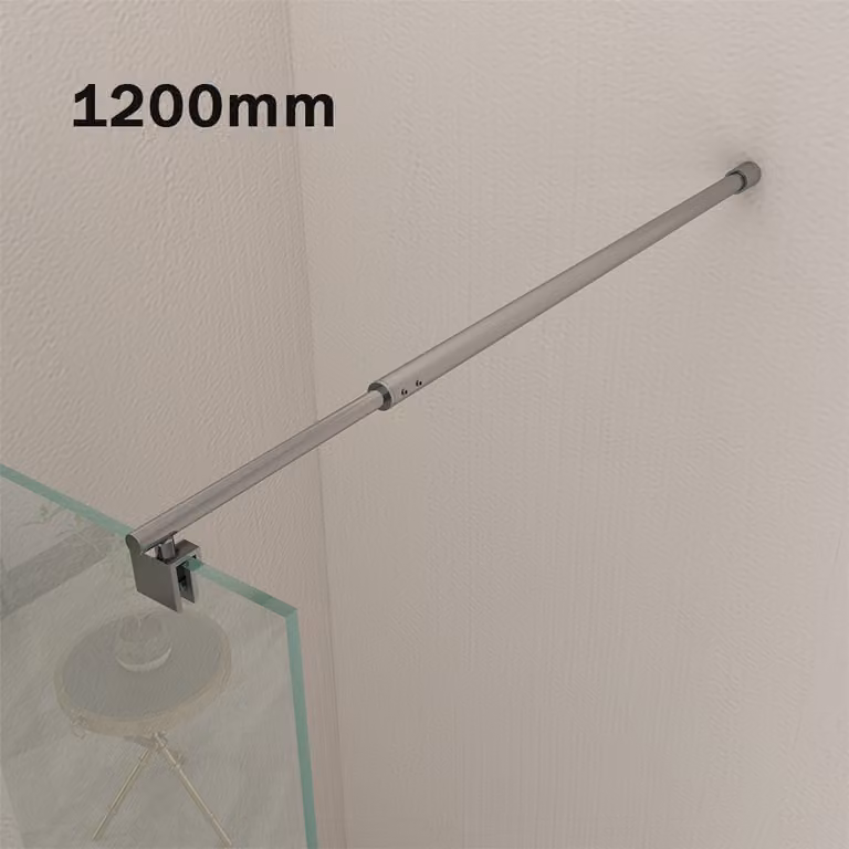 SONNI asta telescopica stabilizzatrice in acciaio inox 70-120cm Adatta a vetri di spessore 5-10 mm