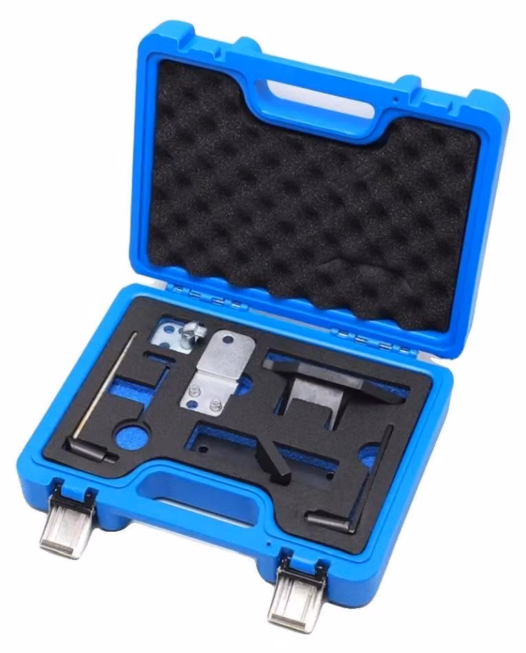 Set di attrezzi per la fasatura, acciaio di alta qualità, 250 mm x 150 mm x 50 mm, compatibile con Citroën e Peugeot, motori a benzina GDI a 3 cilindri, codice motore EB2