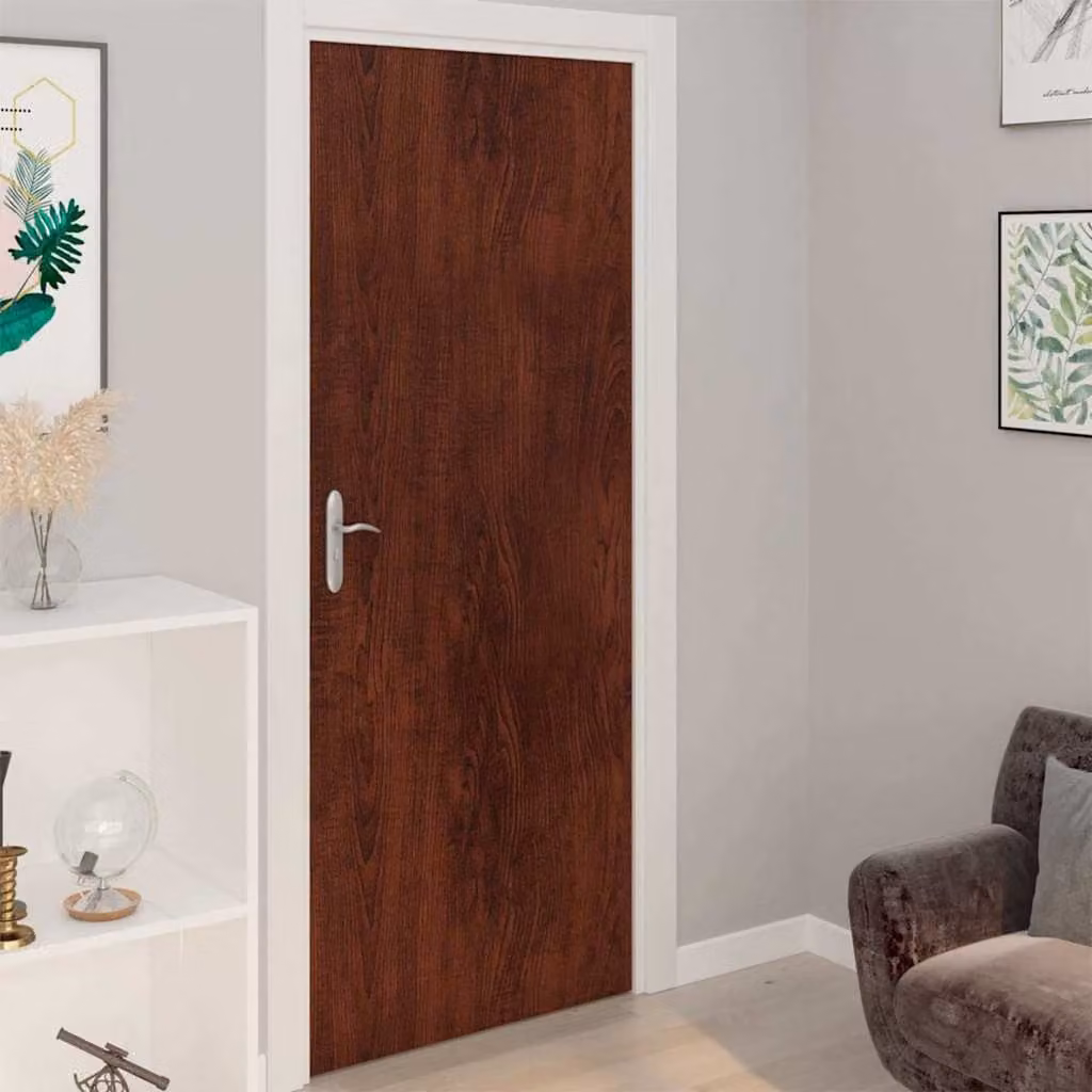 Pellicola Autoadesiva per Mobili vidaXL in PVC Opaco, Colore Marrone, L: 500 cm, H: 90 cm