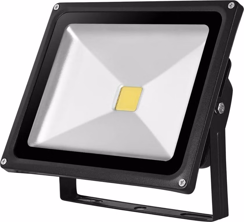Greenmigo Proiettore da 50 W, luce bianca fredda, corpo in alluminio nero, IP65, lampada LED impermeabile, applique, illuminazione diffusa, illuminazione da esterno, lampada da giardino a LED, faretto da esterno