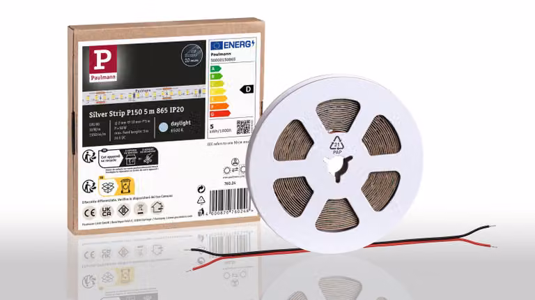 Paulmann Pro Strip, striscia LED, colore argento, modello P150, temperatura di colore 865