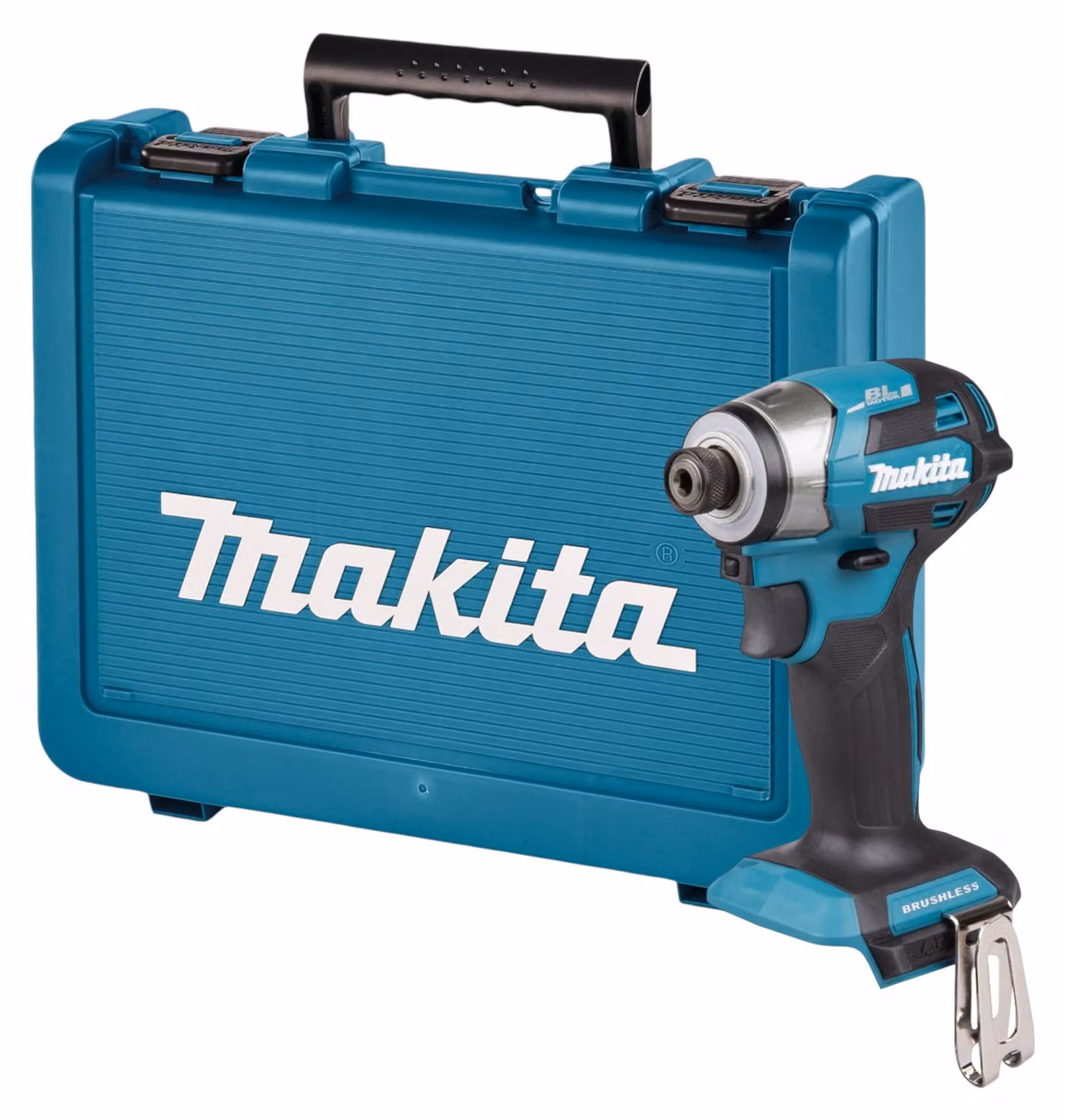Avvitatore a percussione a batteria Makita DTD 173 ZE 18 V 180 Nm 1/4" brushless + valigetta - senza batteria, senza caricabatterie