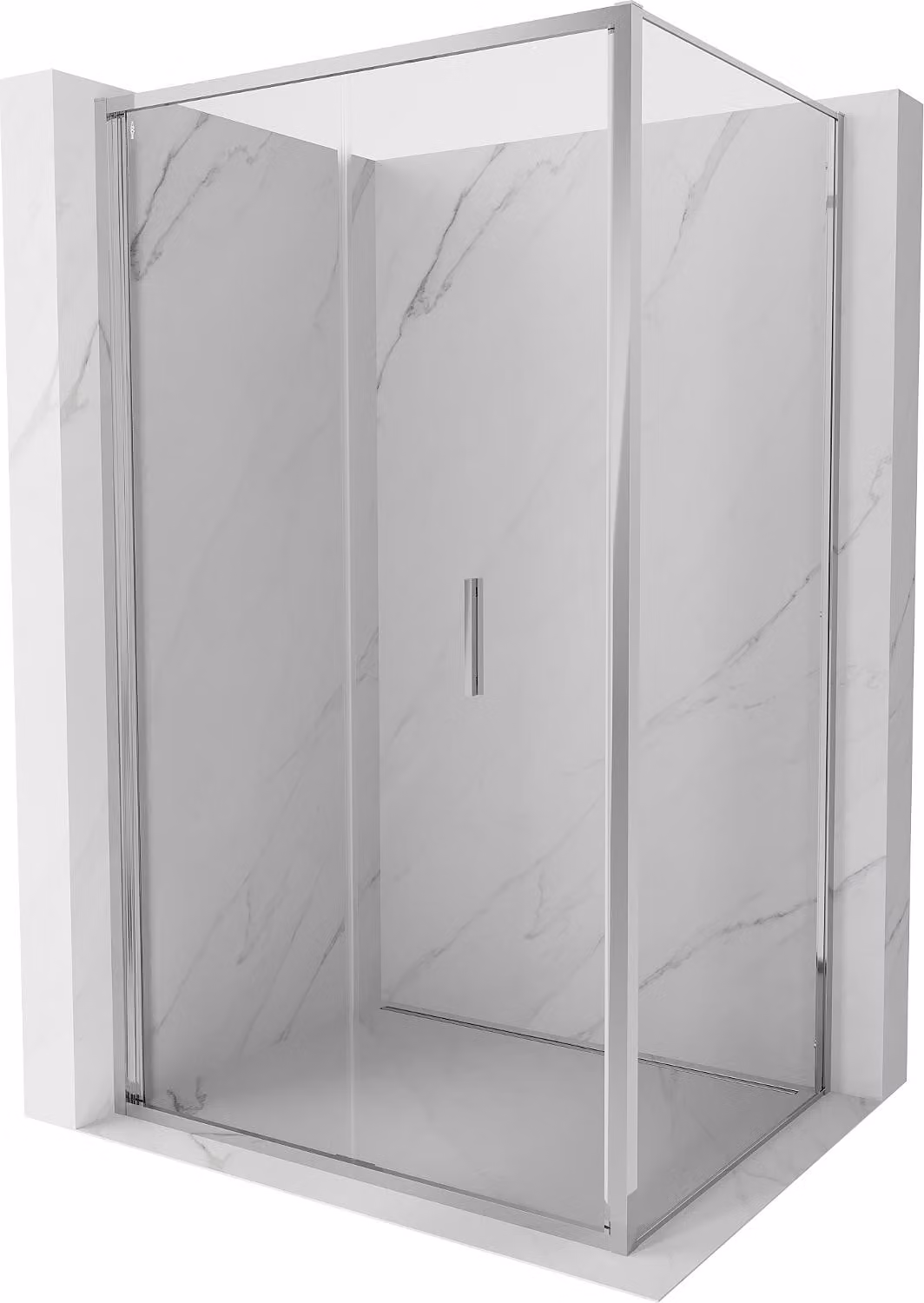 Mexen Exo cabina doccia pieghevole 90 x 70 cm, trasparente, cromo - 816-090-070-01-00