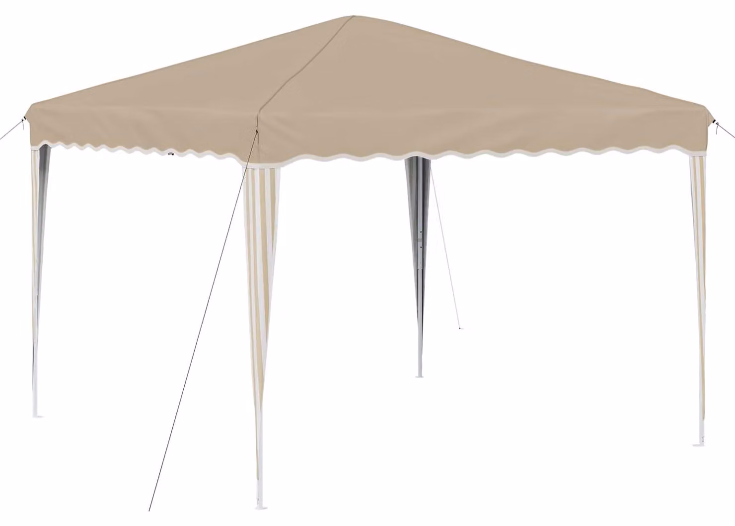 Tenda per feste a pop-up 288 x 288 x 245 cm Crema