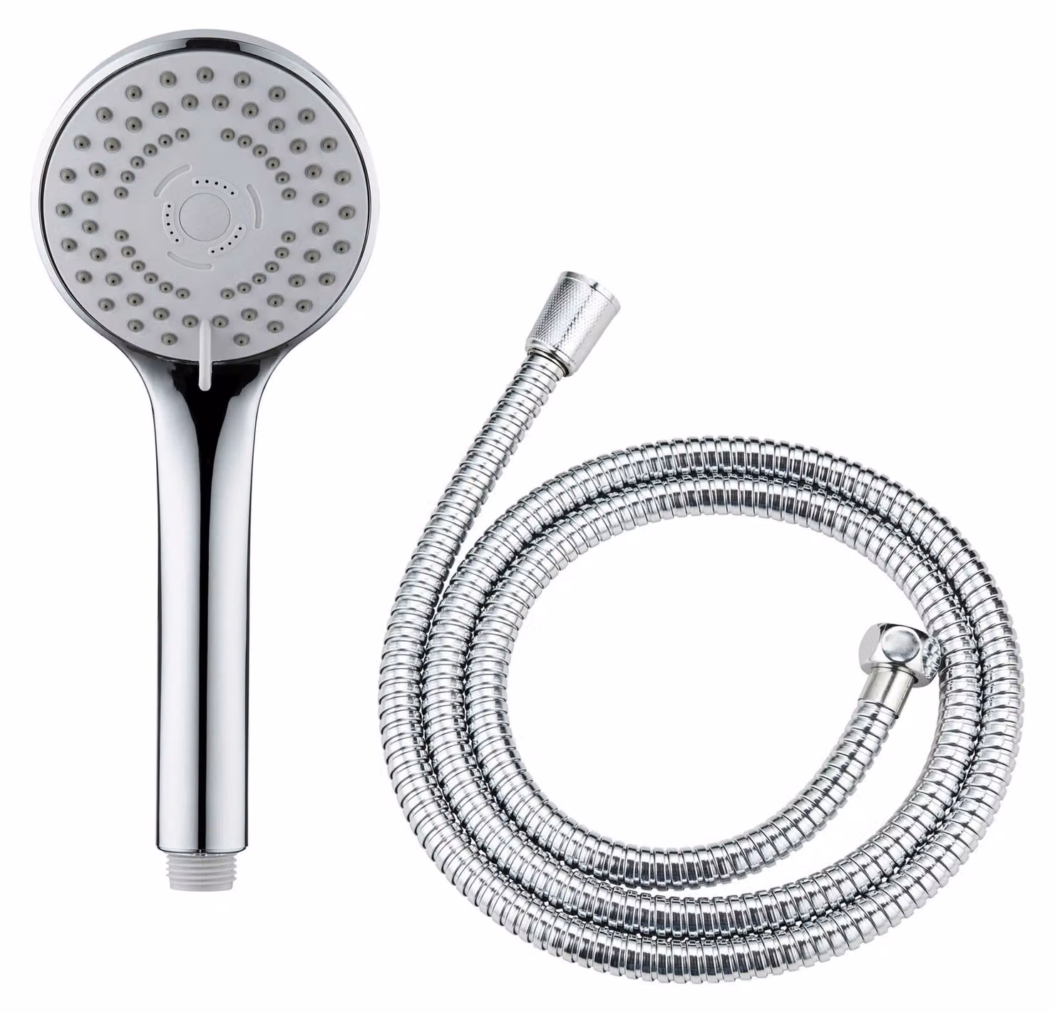 WENKO Mod. Set di soffioni doccia Basic Line, 2 pezzi, soffione doccia con 5 modalità di getto