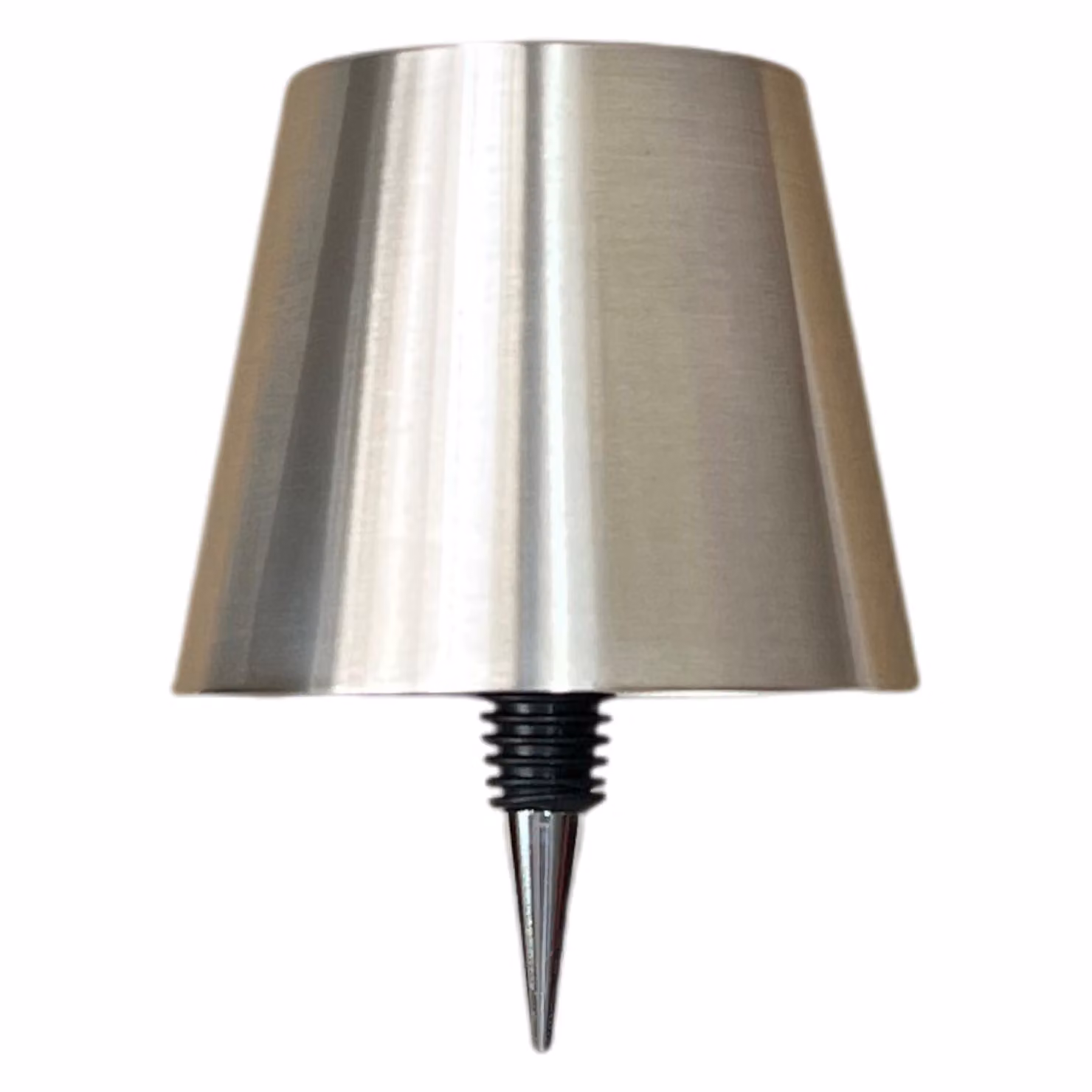 Lampada LED Warmpi senza fili - Lampada da tavolo ricaricabile dimmerabile - Metallo spazzolato argento - IP54 Impermeabile Lampada per bottiglie per esterni e interni