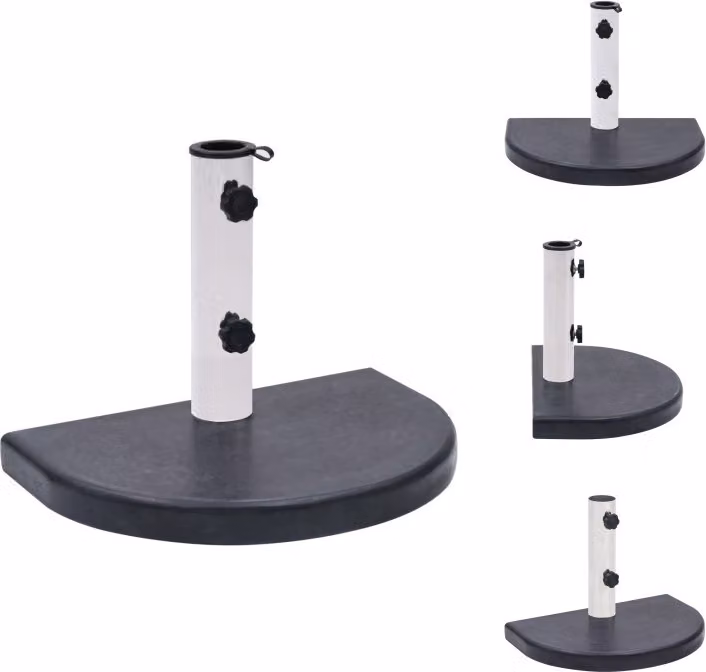 vidaXL Portaombrelli nero 40x28x4 cm in granito - Portaombrelli