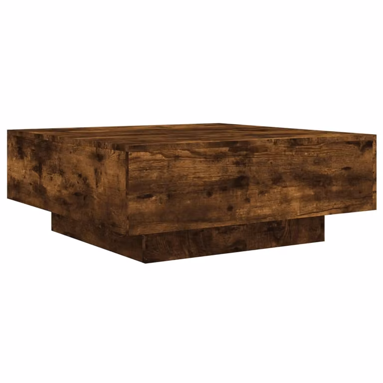 Tavolino da Salotto Rovere Fumo 80x80x31 cm Legno Multistrato