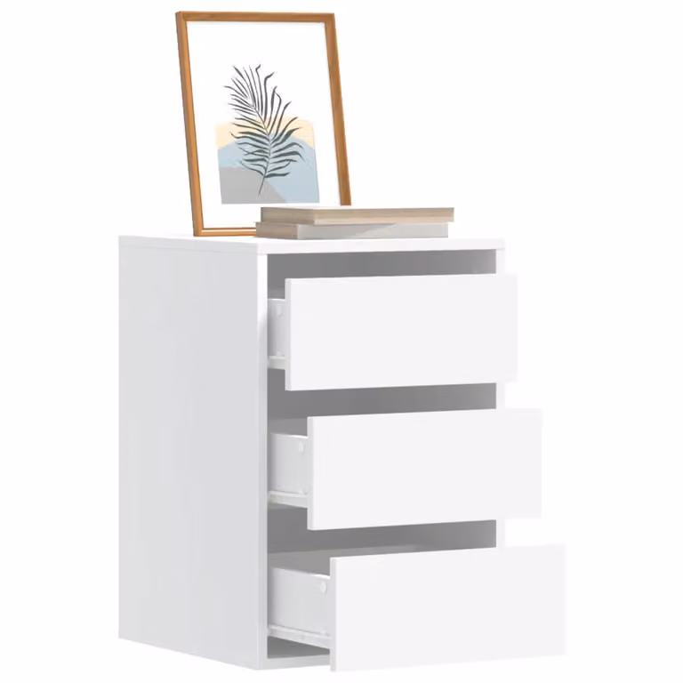 Cassettiera bianca vidaXL in legno multistrato da appendere al muro L 40 cm, P 41 cm, H 58 cm