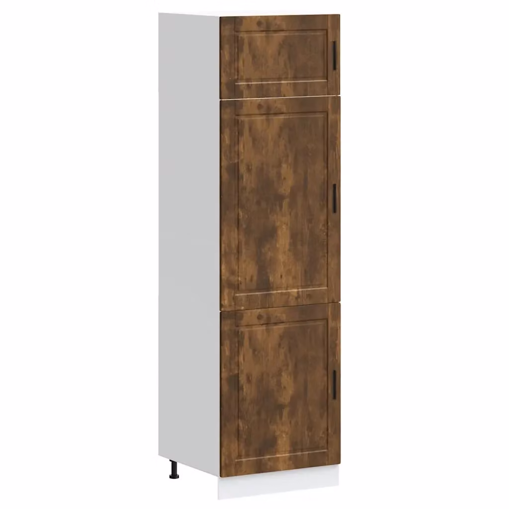 Armadio da cucina moderno vidaXL Porto Rovere Fumo in legno marrone L/P/H: 60 x 57 x 207 cm – 2