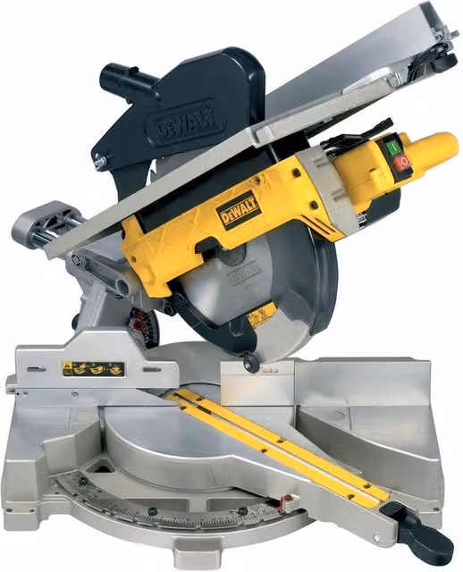 Troncatrice radiale DeWalt D27111-QS gialla con disco da 305 mm, 1500W e 3000 giri/min