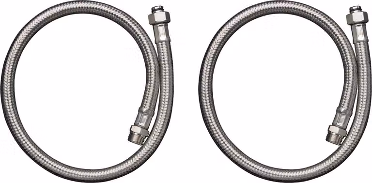 hansgrohe AXOR, set de flexibles de raccordement, pour robinetterie de baignoire 2 trous avec thermostat, 13089000, 13089000