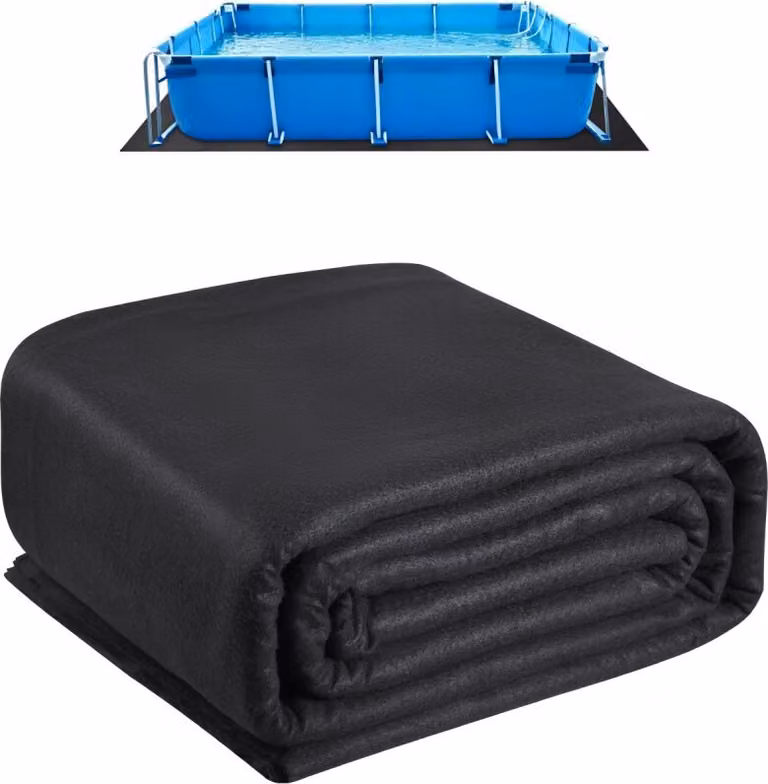 Telone di protezione per il pavimento della piscina - Tappeto rettangolare per piscina 3,6x7,3 m - Telone di protezione per il pavimento della piscina