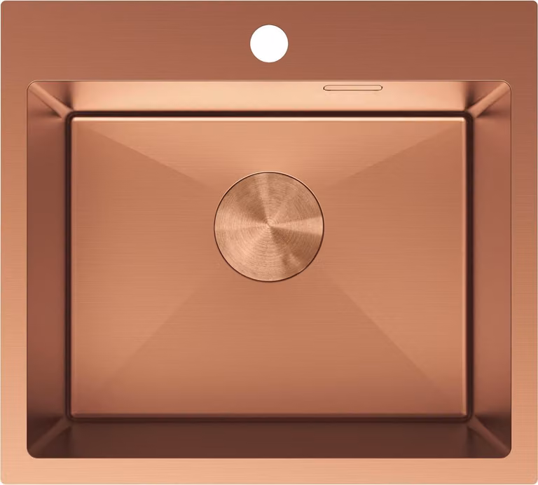 Mexen Solix lavello in acciaio inox a 1 vasca 500 x 450 mm, rame - 6402501000-65