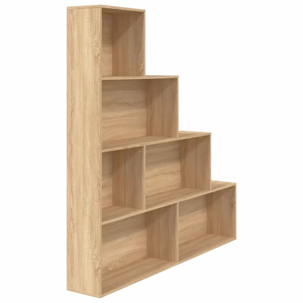 Libreria divisorio Design Mania in legno multistrato color rovere sonoma, L 155 cm x P 24 cm x H 160 cm – 2