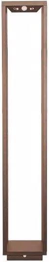 Lanterna solare a LED Zafferano in stile Corten con batteria, IP54, Altezza: 100 cm
