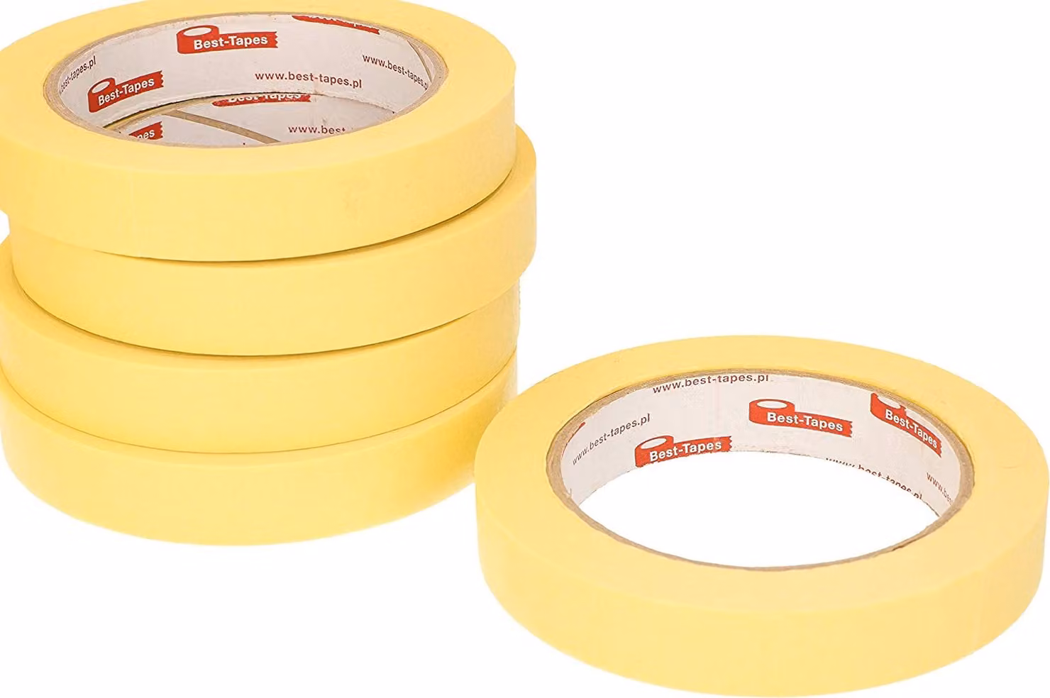 KOTARBAU® Set di 20 nastri per mascheratura 19 mm x 50 m Nastro protettivo giallo autoadesivo per lavori di verniciatura