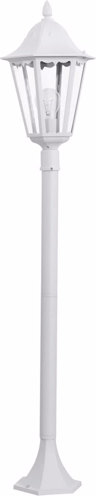 Lampione Esterno Classico Navedo Alluminio Bianco 1 Luce E27