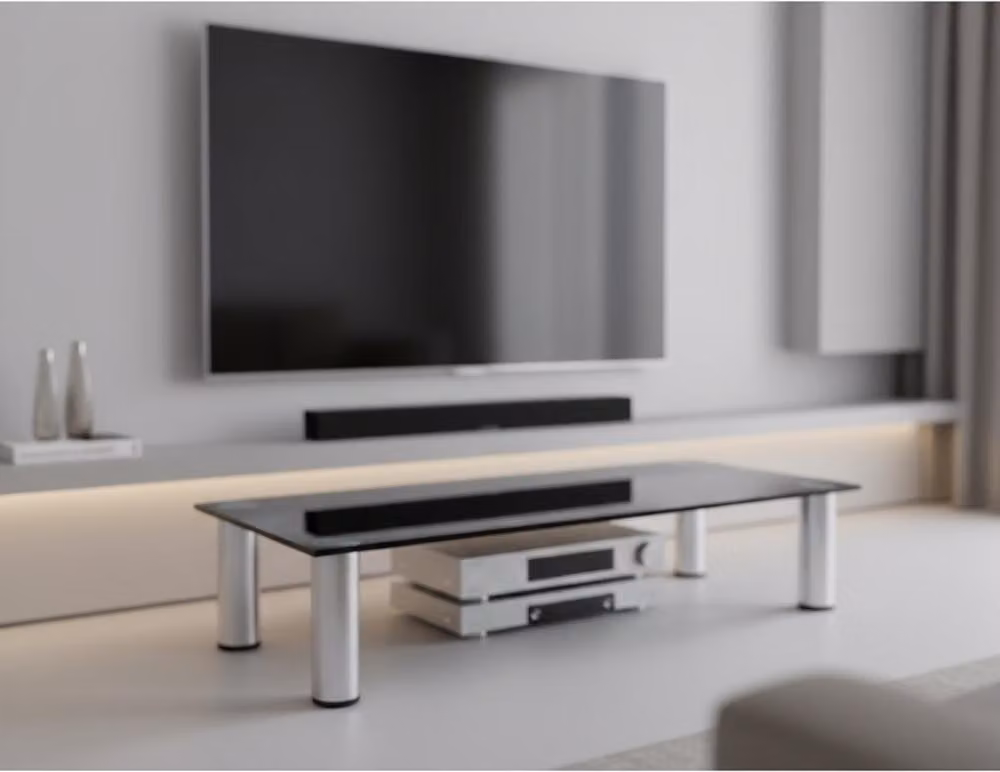 Alzata per monitor Supporto per monitor da tavolo Schermo nero 100x17x35