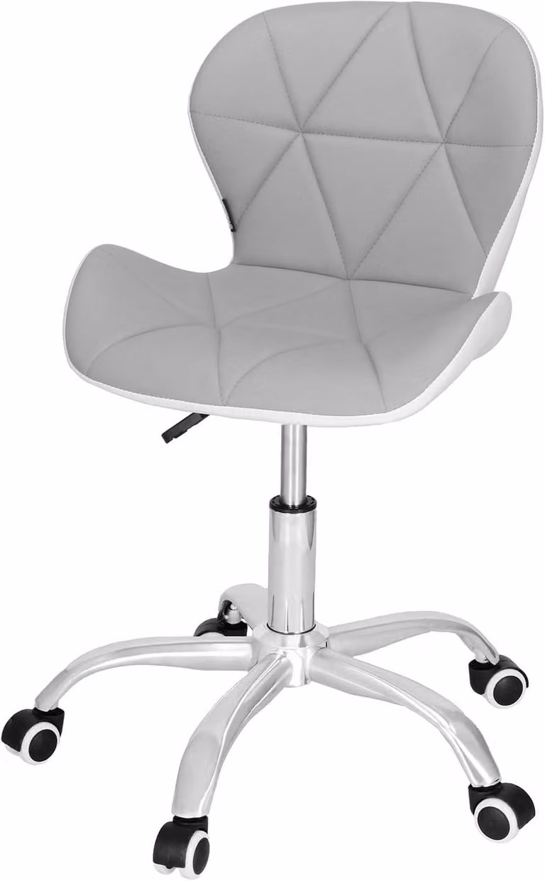 Sedia da ufficio ergonomica, imbottita, regolabile in altezza con rotelle, girevole, portata massima 120 kg, imbottita